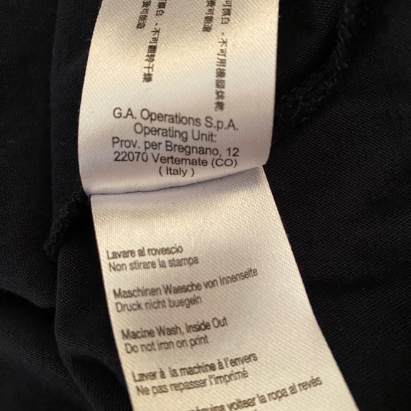 EMPORIO ARMANI EA7 Men’s Black Long Sleeve T Shirt SzS - Picture 9 of 9